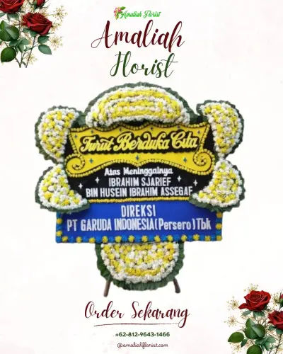 Papan Bunga Duka di Cimone