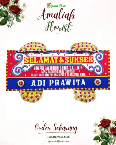 Karangan Bunga Ucapan Selamat di Cimone